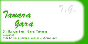 tamara gara business card